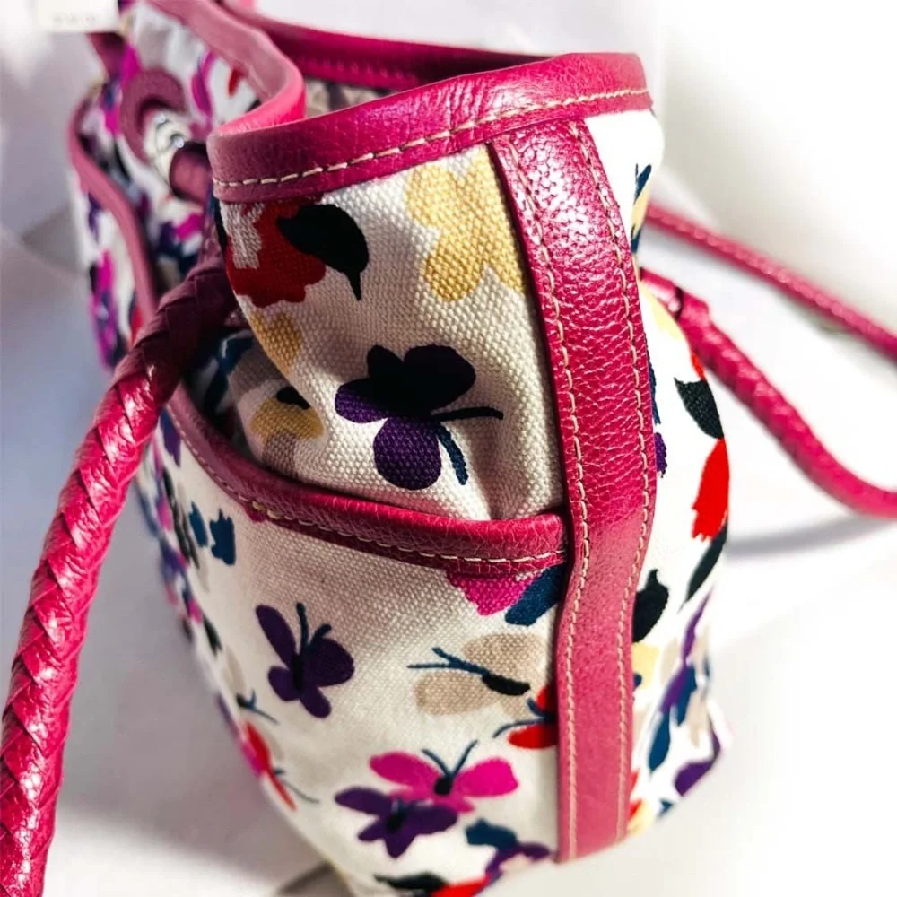Brighton 𝐍𝐖𝐓 Azalea & Butterfly Liliana Pink and Purple Handbag NEW